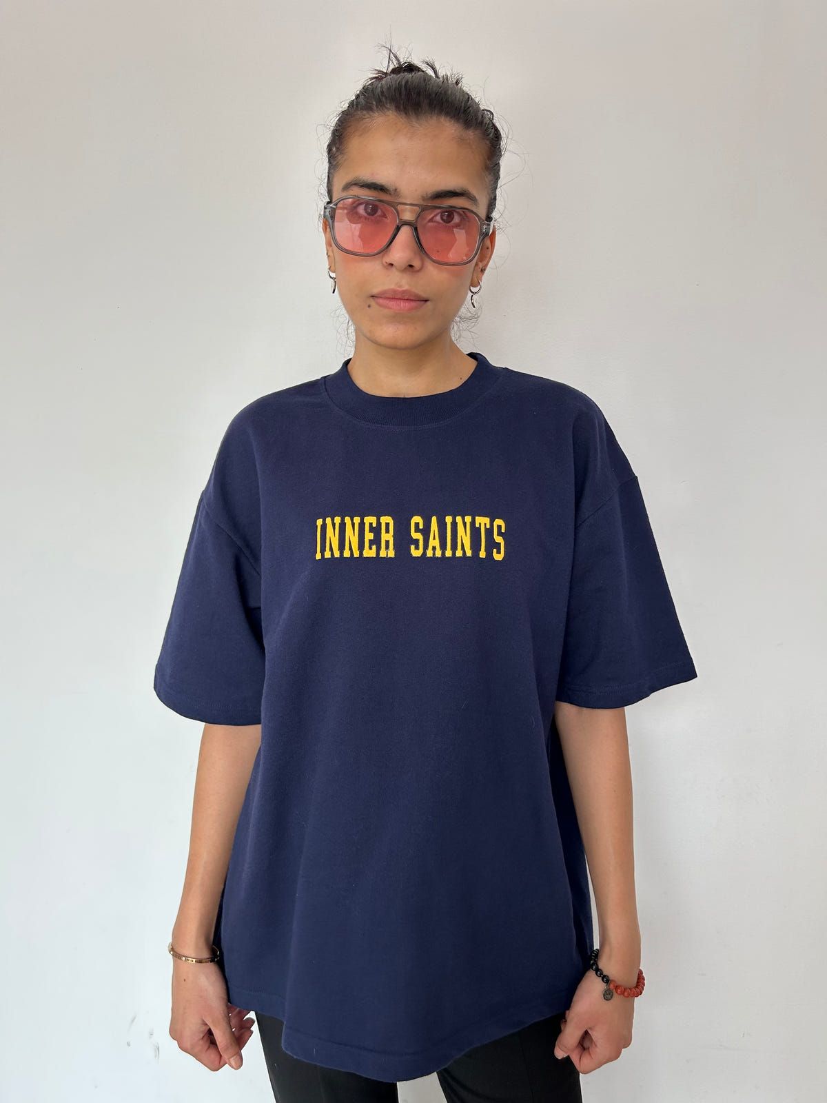 Swords & A Rose Navy Blue Oversized Tshirt - image 4