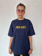 Swords & A Rose Navy Blue Oversized Tshirt view 4