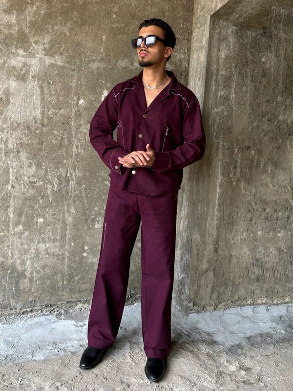 Inner Saints — Old Wine Detailed Co-ord Set