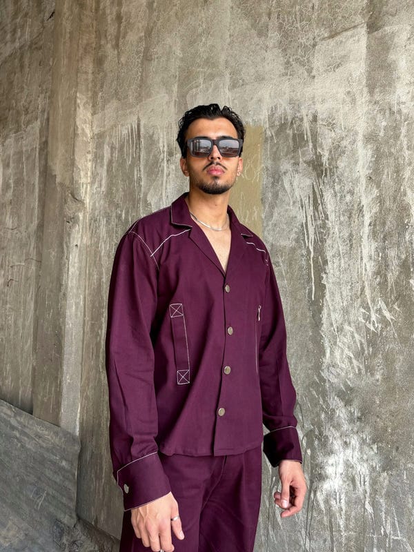 Inner Saints — Old Wine Detailed Co-ord Set