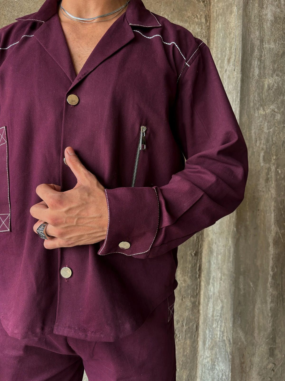 Old Wine Detailed Co-ord Set - image 8