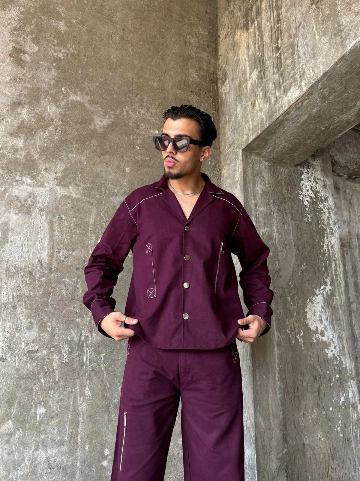 Old Wine Detailed Co-ord Set - image 9
