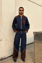 Navy Brown Co-ord Set view 1