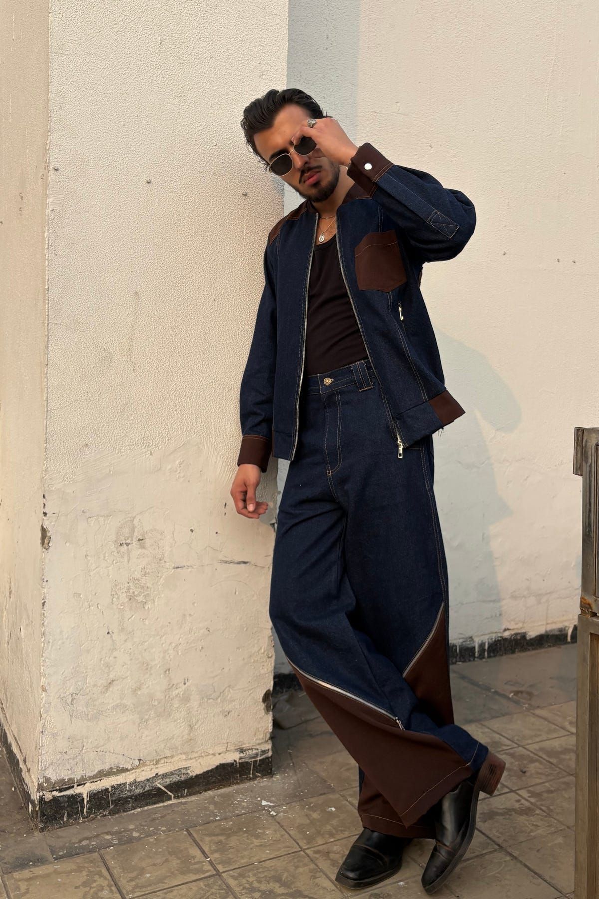 Navy Brown Co-ord Set - image 6