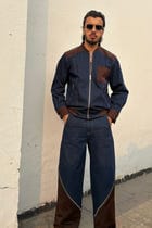 Navy Brown Co-ord Set view 9