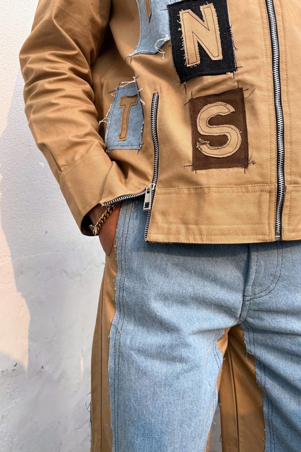 Inner Saints — Tan & Blue Co-ord Set