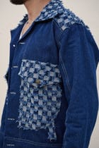Checkerboard Blue Denim Set view 5