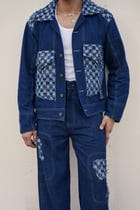 Checkerboard Blue Denim Set view 6