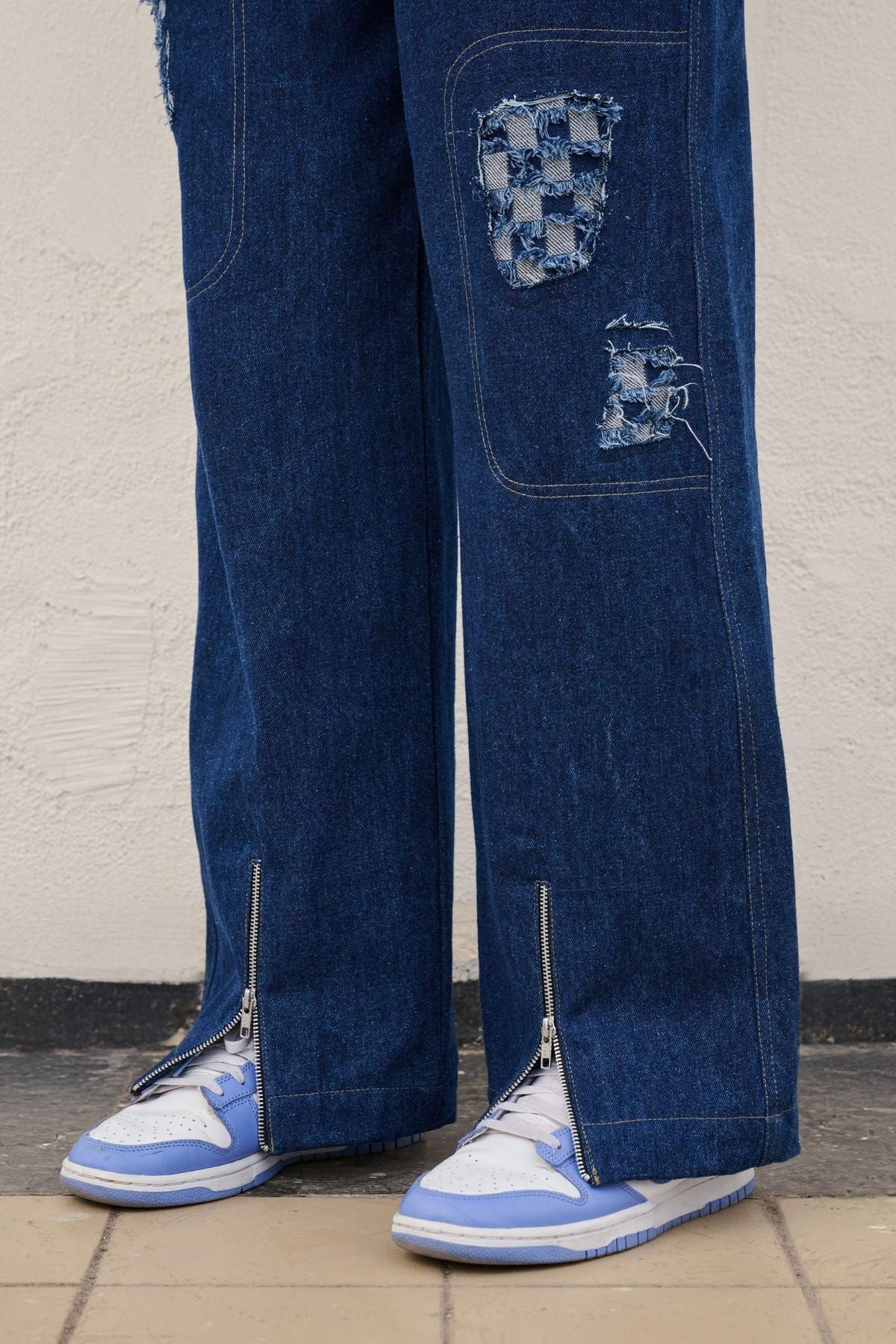 Checkerboard Blue Denim Set - image 7