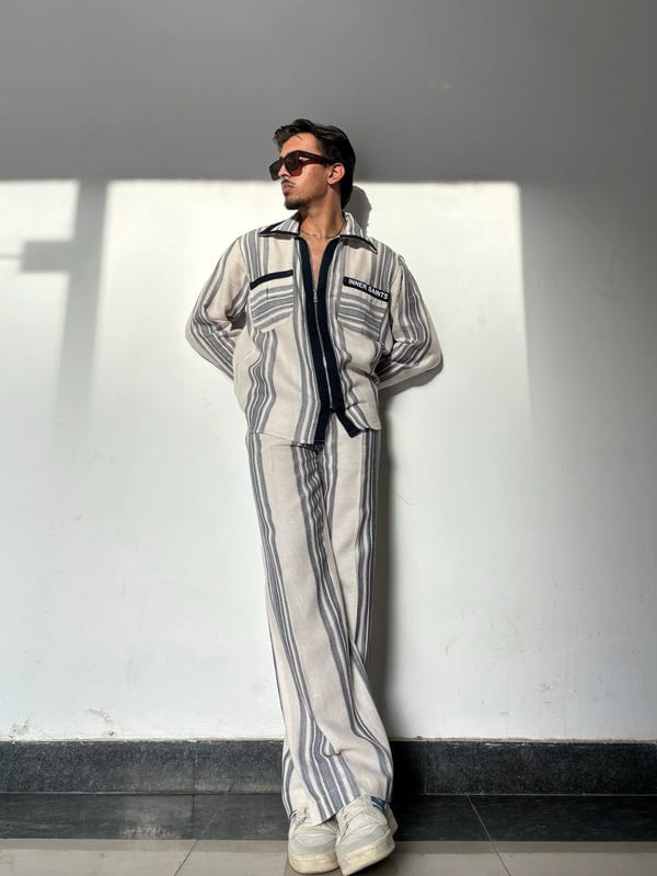 Inner Saints — Oxford Blue Stripe Co-ord Set