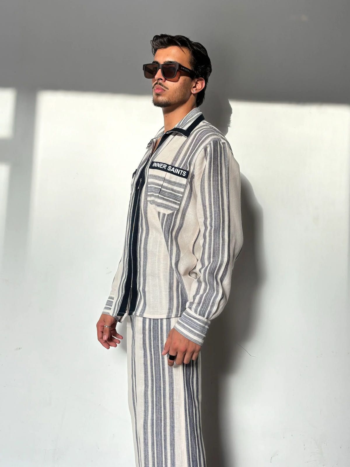 Oxford Blue Stripe Co-ord Set - image 4