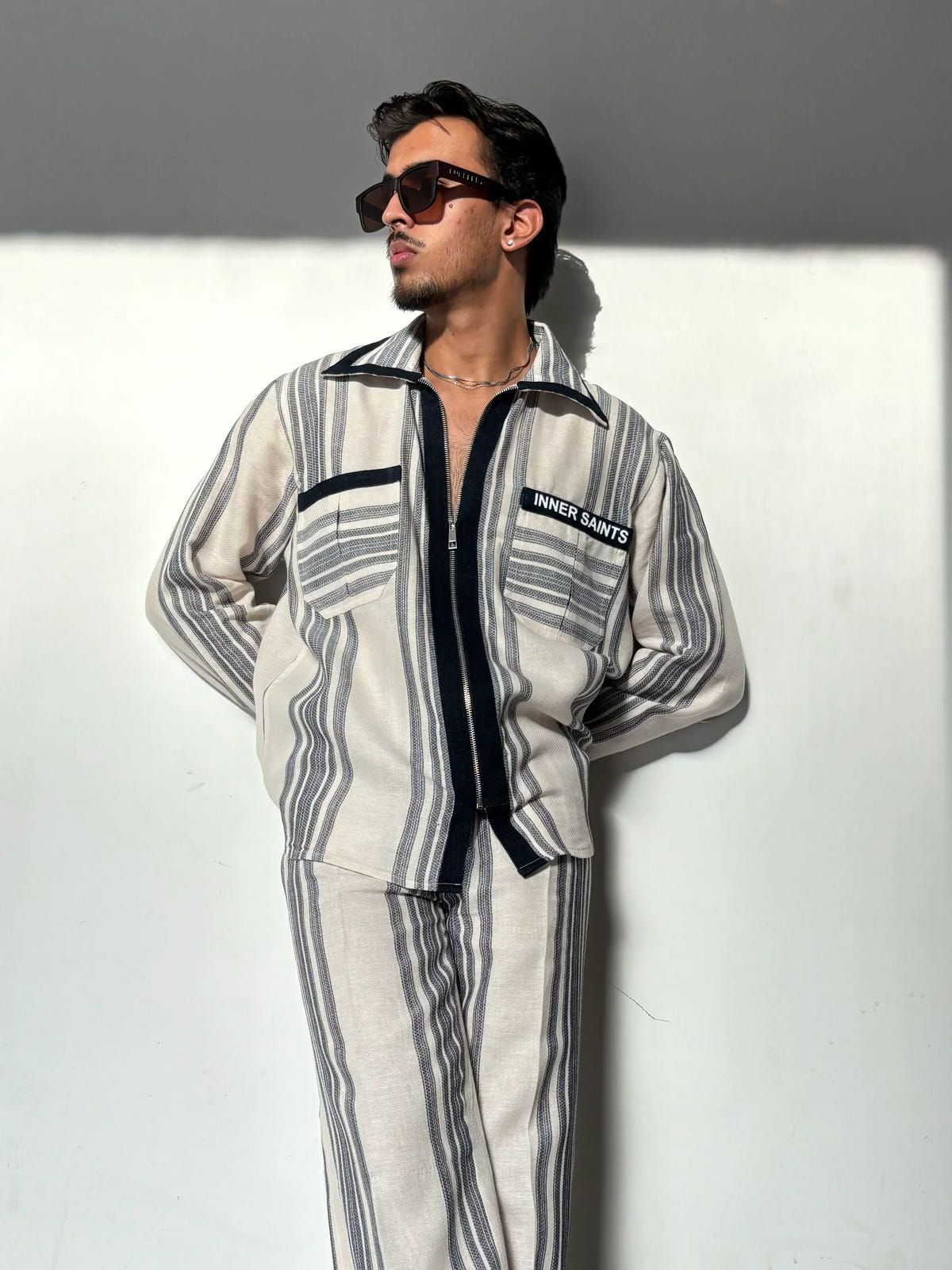 Oxford Blue Stripe Co-ord Set - image 6