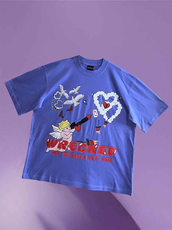 Inner Saints — Wrecked My Wishes Lilac Oversized T-Shirt