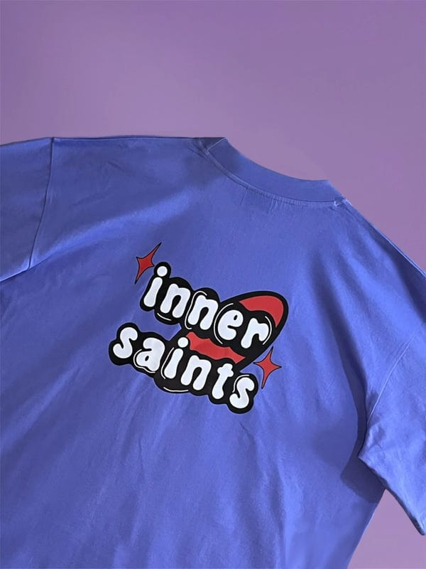 Inner Saints — Wrecked My Wishes Lilac Oversized T-Shirt