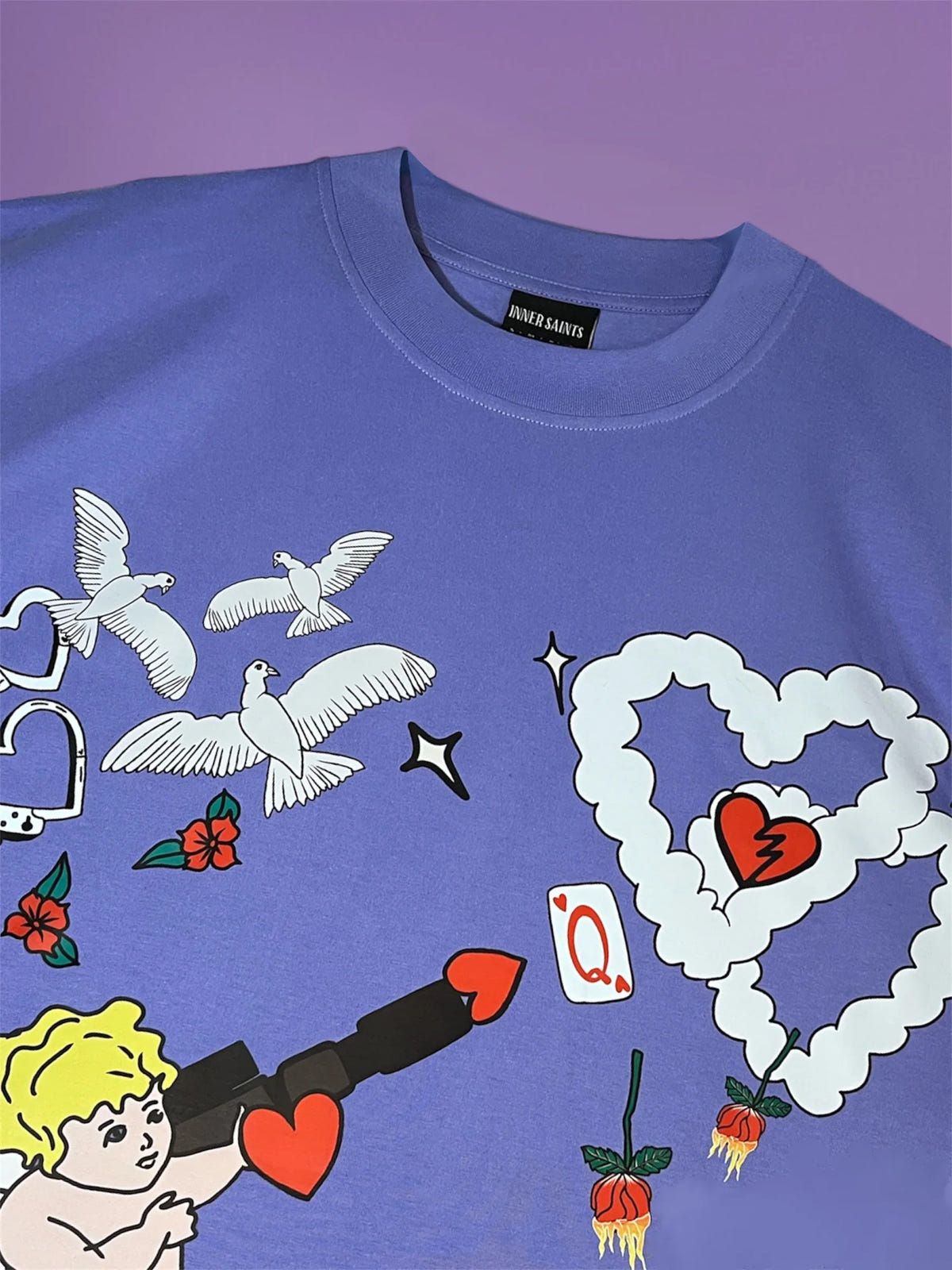 Wrecked My Wishes Lilac Oversized T-Shirt - image 3