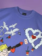Wrecked My Wishes Lilac Oversized T-Shirt view 3