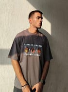 No Wild Hunting Grey Oversized Tshirt view 1