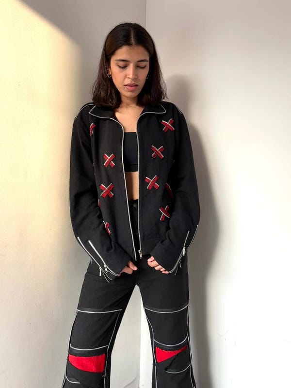 Inner Saints — Black X Raw Zip Jacket & Pants