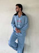 Legends Blue Linen Co-ord set view 1