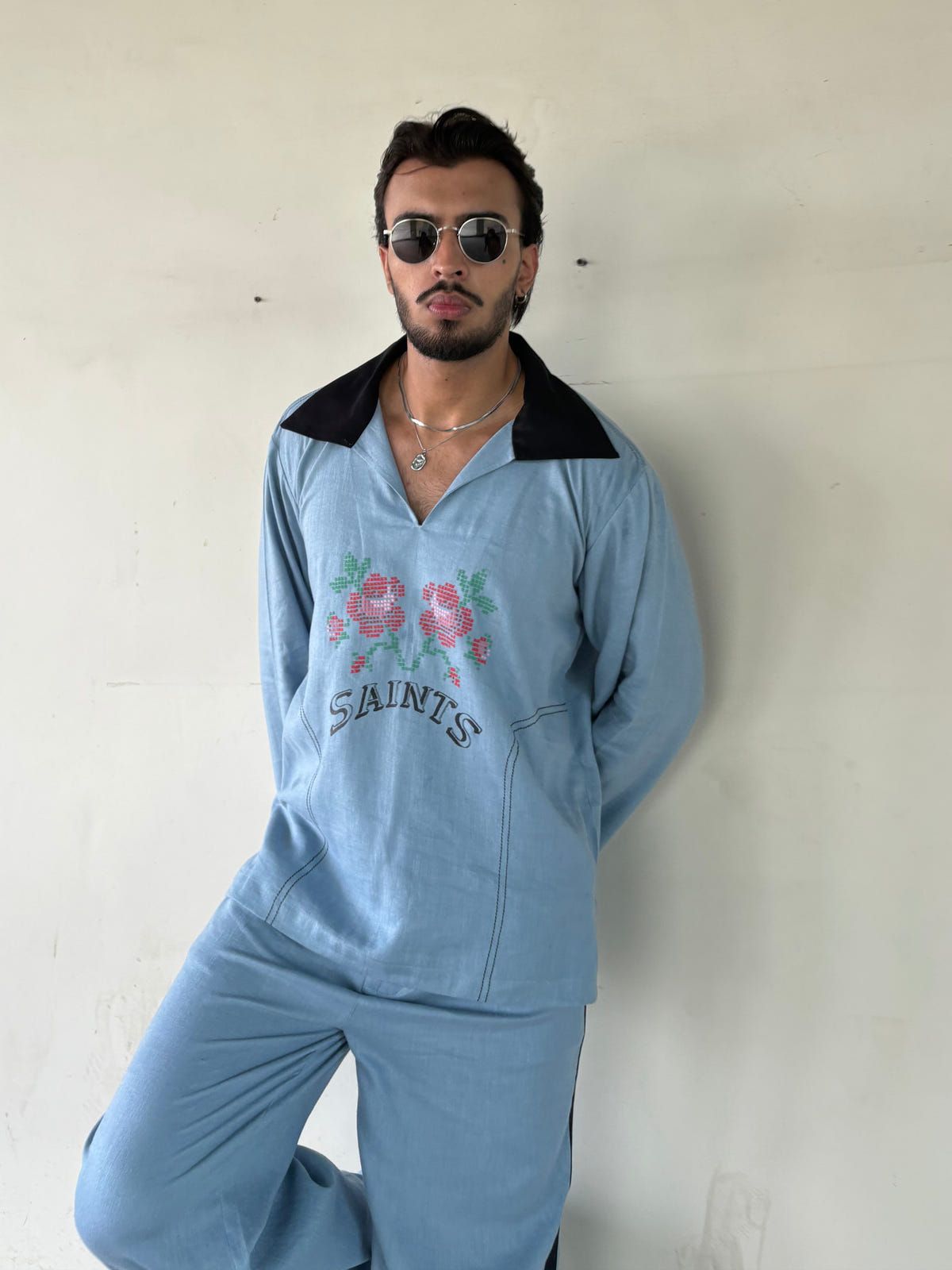 Legends Blue Linen Co-ord set - image 2