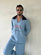 Legends Blue Linen Co-ord set view 2