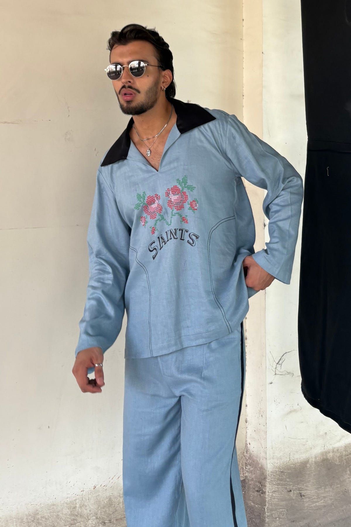 Legends Blue Linen Co-ord set - image 6