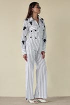 Black Stripe Floral Set view 3