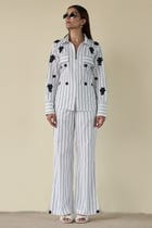 Black Stripe Floral Set view 4