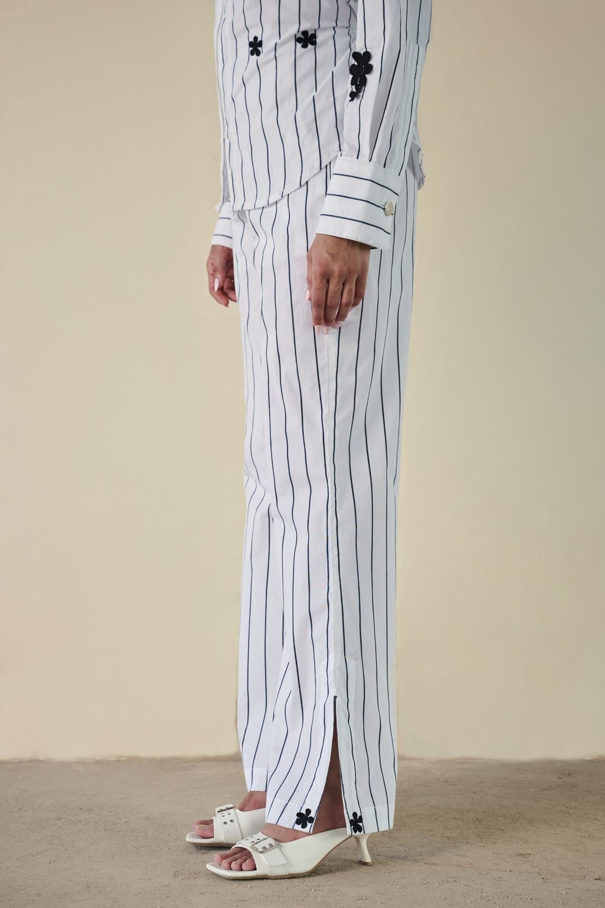 Black Stripe Floral Set - image 5