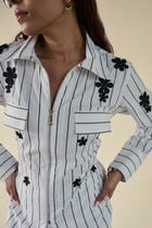 Black Stripe Floral Set view 8