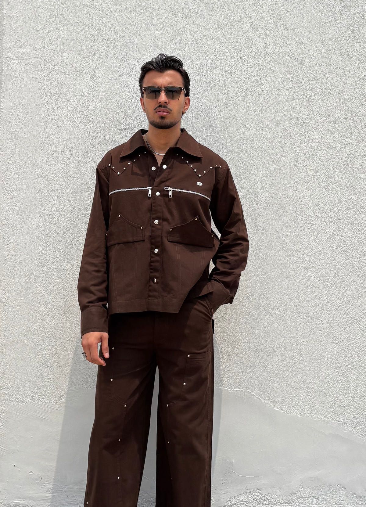 Umber Brown Men Co-ord Set - image 1