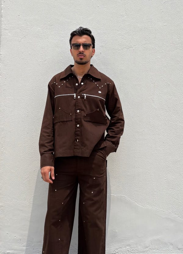 Inner Saints — Umber Brown Men Co-ord Set