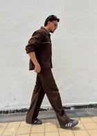 Umber Brown Men Co-ord Set view 3
