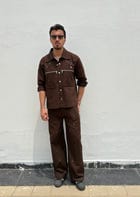 Umber Brown Men Co-ord Set view 8
