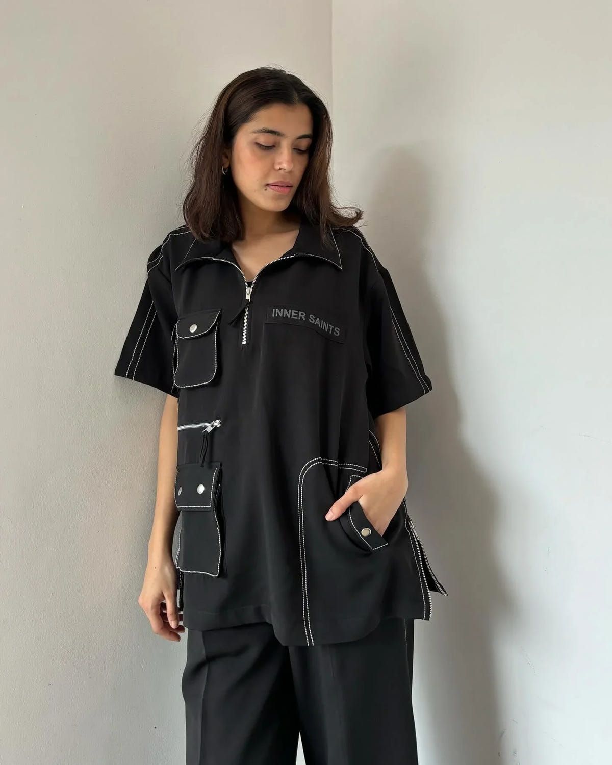 BLACK CO-ORD SET - image 3