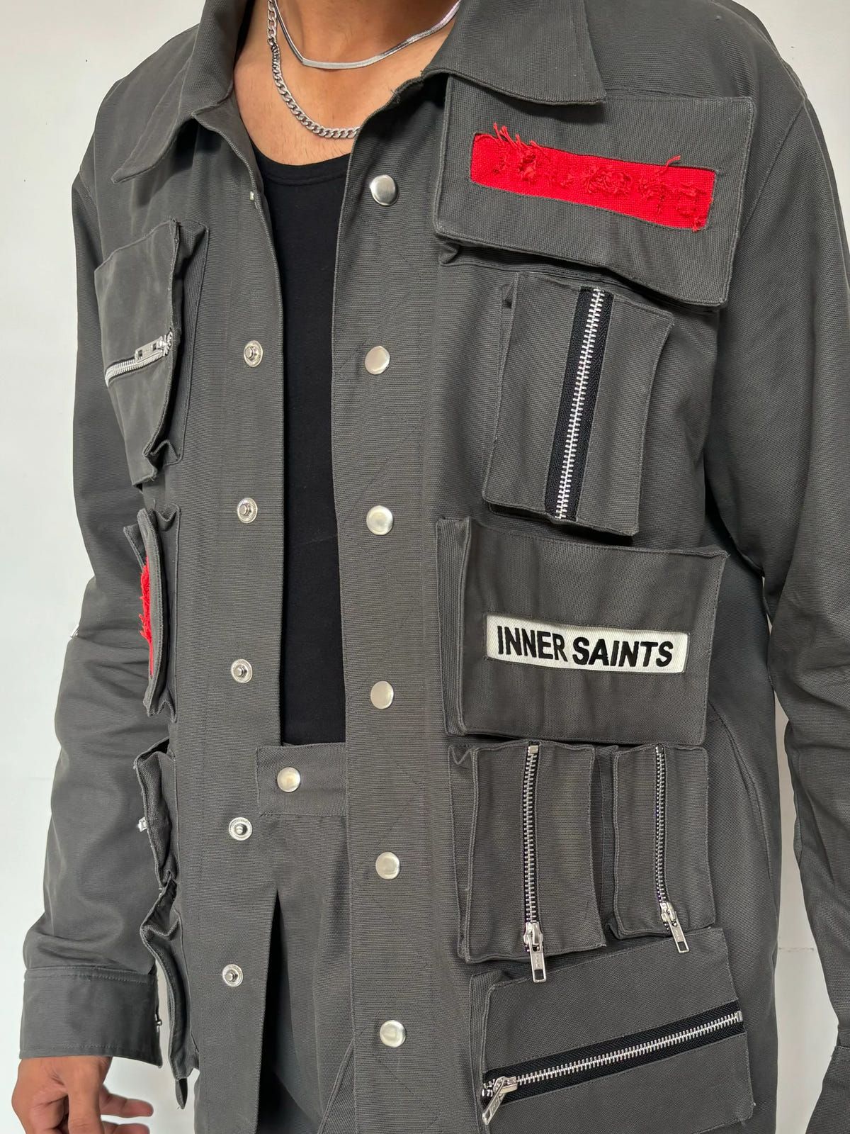 3D Box Grey Unisex Jacket - image 3