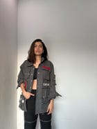 3D Box Grey Unisex Jacket view 5