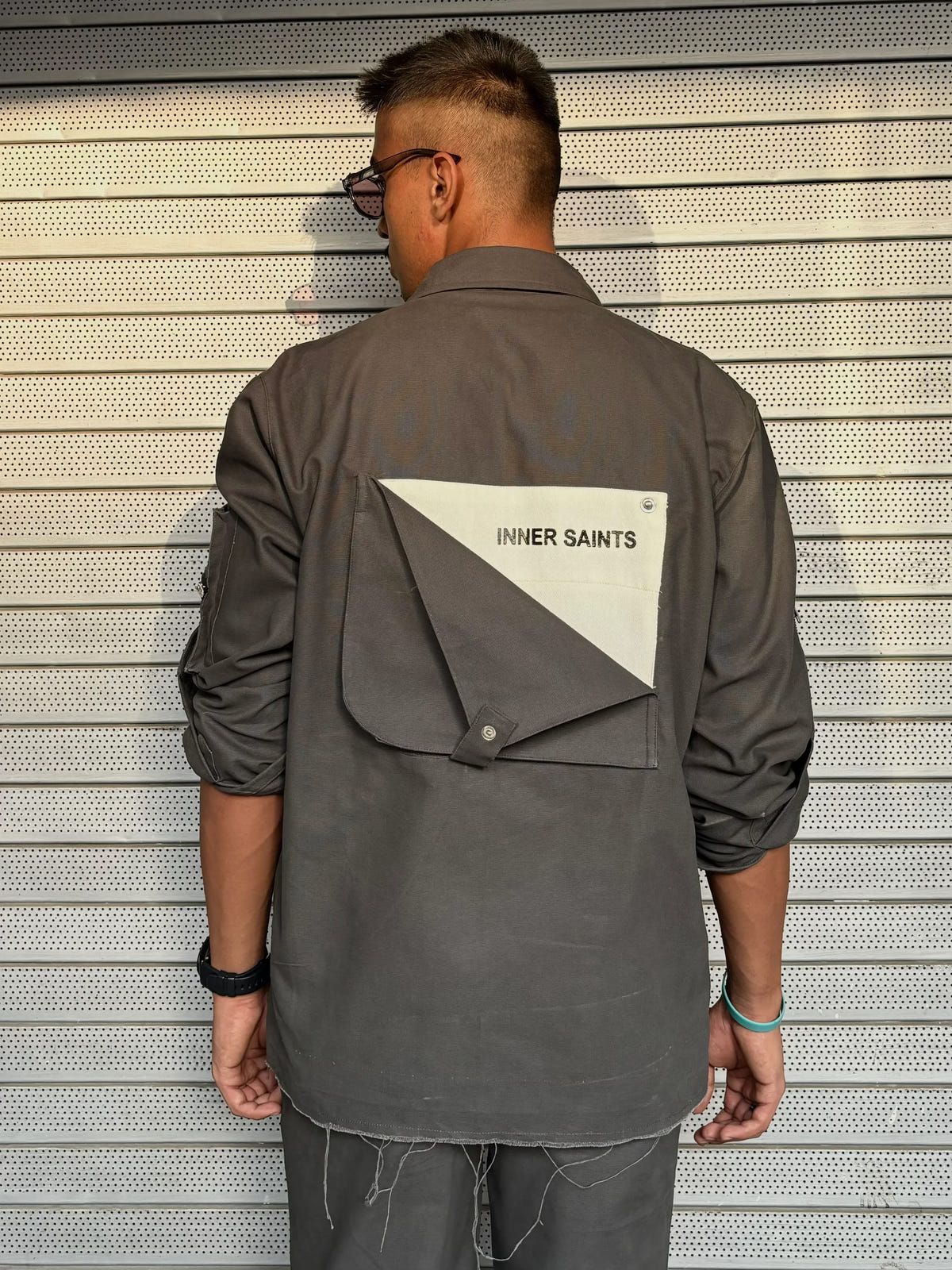 3D Box Grey Unisex Jacket - image 8