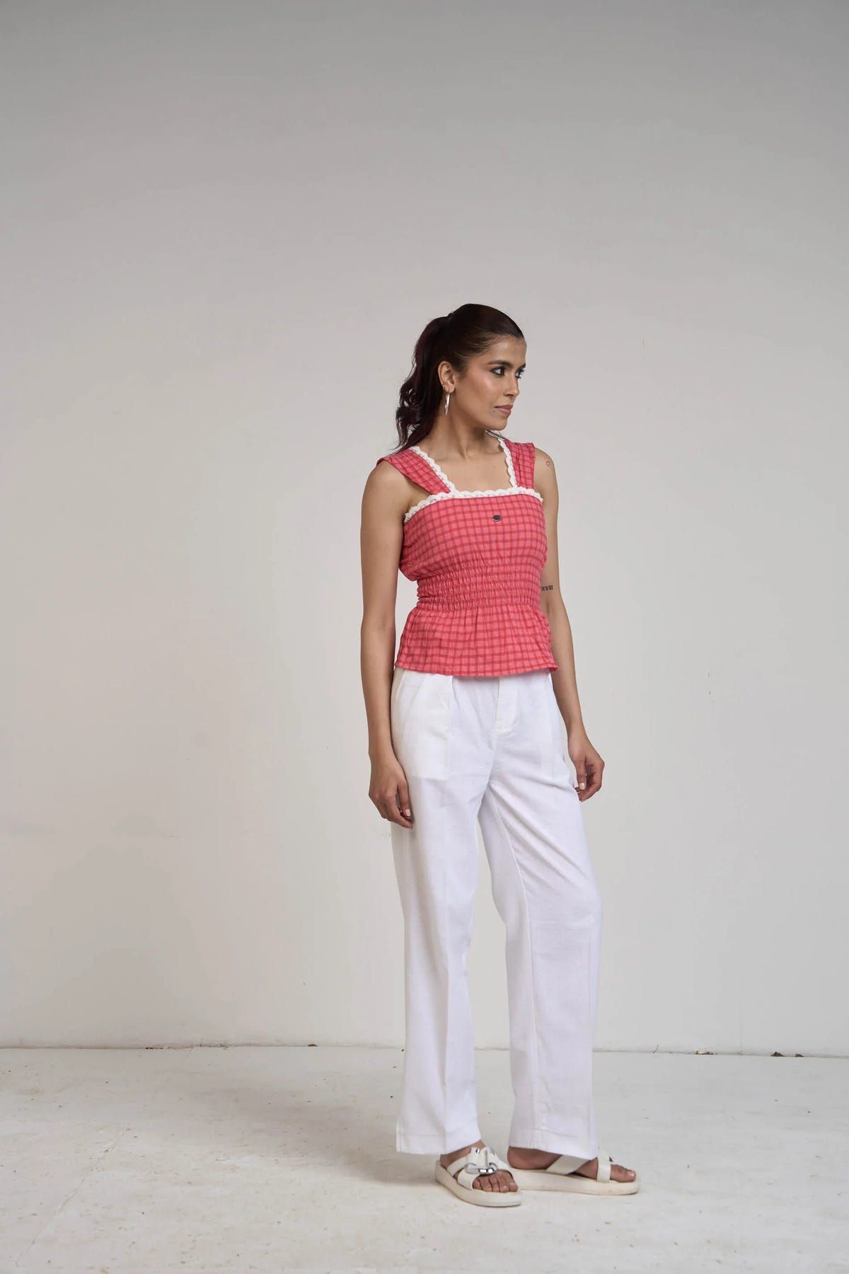 Red Gingham Top - image 3