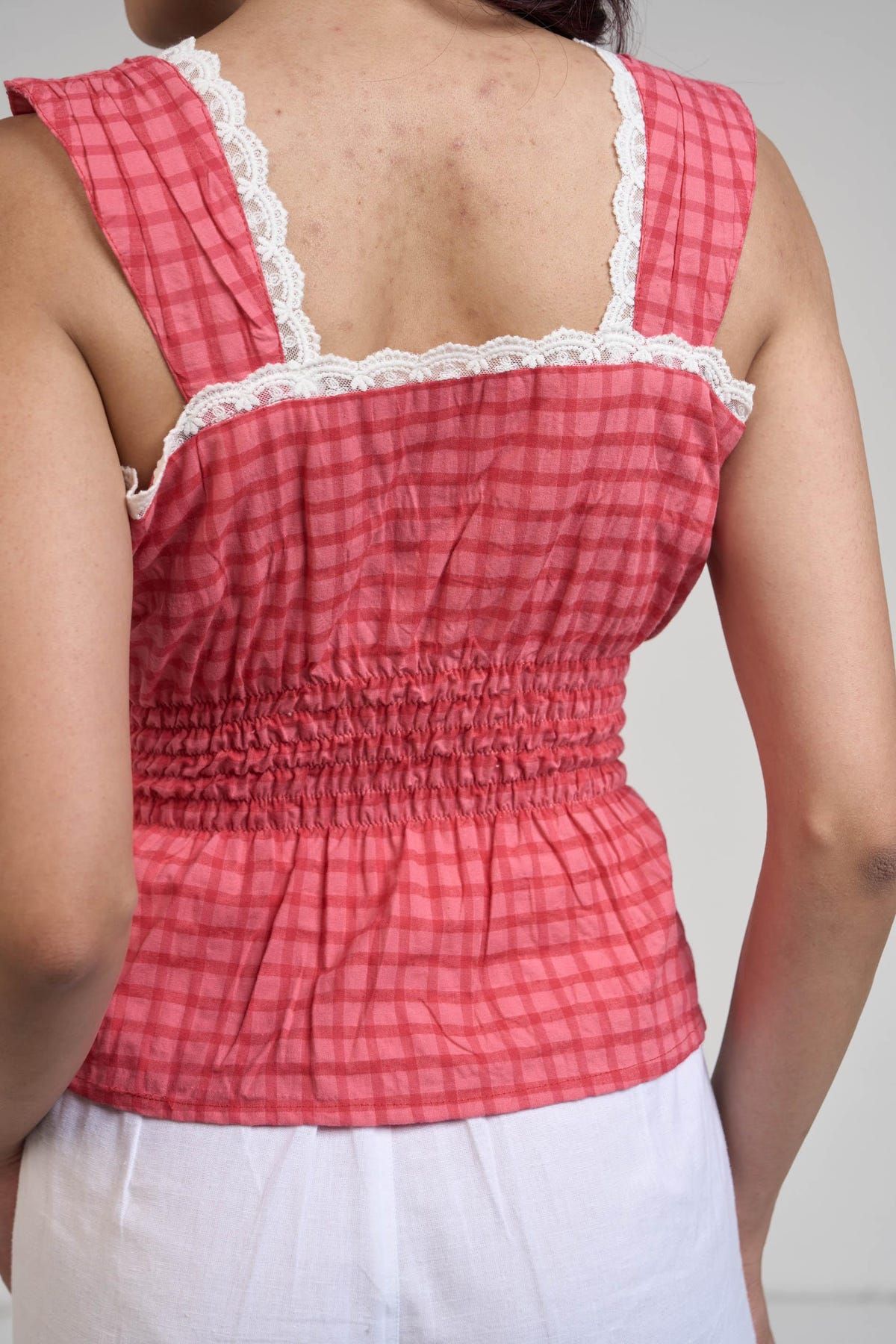 Red Gingham Top - image 7