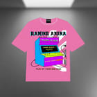 Gaming Arena Oversized Pink T-shirt view 1
