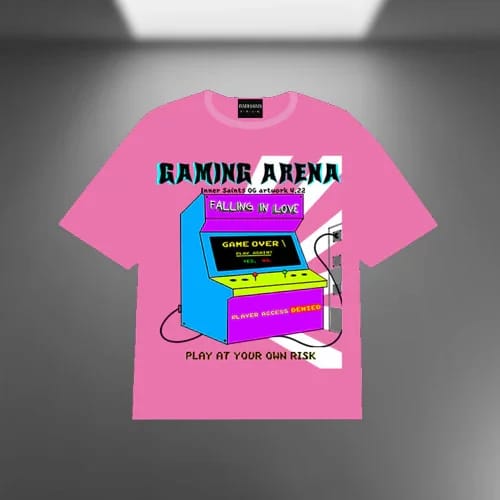 Inner Saints — Gaming Arena Oversized Pink T-shirt
