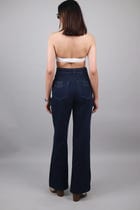 Unisex Navy Straight Fit Jeans view 3