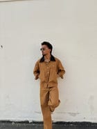 Tan Brown Full-Sleeve Jacket & pants set view 11