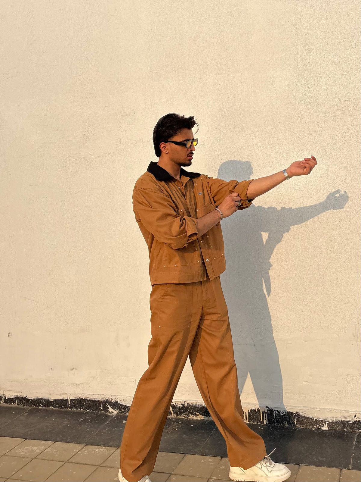 Tan Brown Full-Sleeve Jacket & pants set - image 5