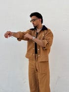 Tan Brown Full-Sleeve Jacket & pants set view 10