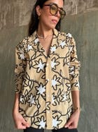 Beige Full Printed Shirt view 3