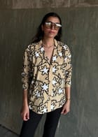 Beige Full Printed Shirt view 5