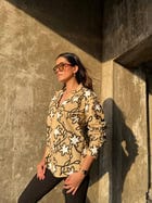 Beige Full Printed Shirt view 7