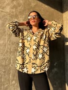 Beige Full Printed Shirt view 9